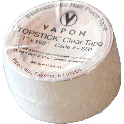 VAPON TOPSTICK CLEAR TAPE 1" x 108" super quality tape wig tape toupee adhesive tape