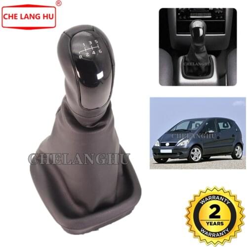 For Mercedes Benz A-Class W168 1997 1998 1999 2000 2001 2002 2003 2004 Manual 6 Speed Gear Stick shift knob Level leather Boot
