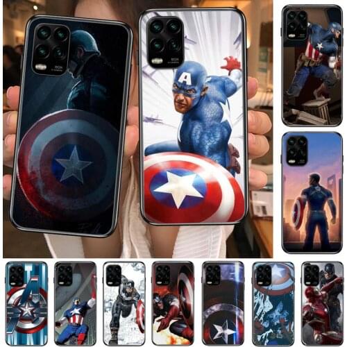 Marvel cartoon Phone Case For XiaoMi Redmi Note 10 9S 8 7 6 5 A Pro T Y1 Anime Black Cover Silicone Back Pre