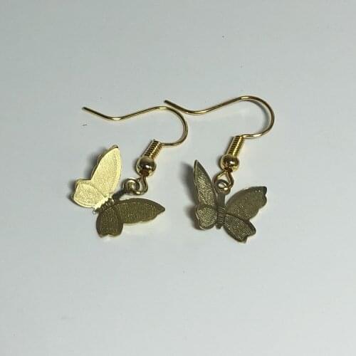 1 Pair New Female Fashion Retro Temperament Female Simple For Women Butterfly Earrings Jewelry Ear Nail Gift