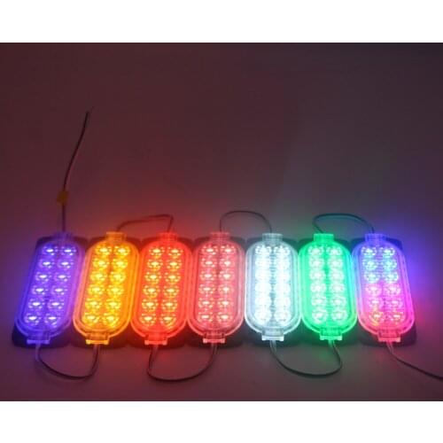 Strobe Led module for car lights truck side strip light Advertising Luminous characters backlight Waterproof White Yellow 7pcs