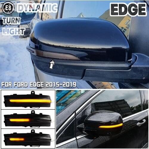 LED Dynamic Turn Signal Light Side Mirror Sequential Indicator Blinker Lamp For Ford Edge 2015 2016 2017 2018 2019