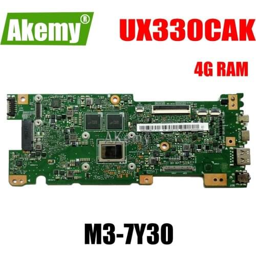 UX330CAK MB._4G/RAM For Asus ZenBook UX330CAK UX330CA UX330C UX330 laptop motherboard M3-7Y30 test 100% work original mainboard