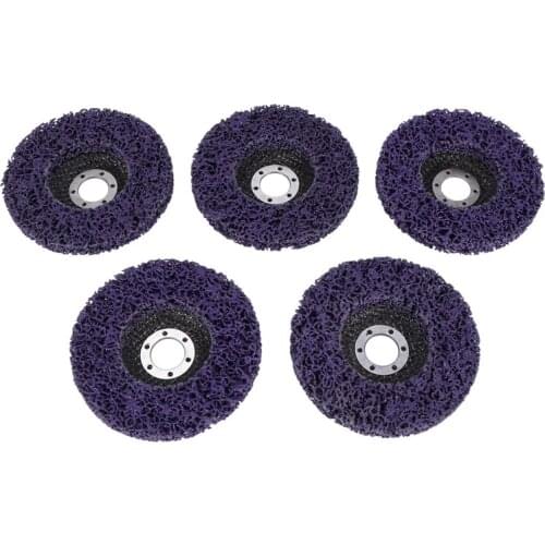 Quality 5Pcs Abrasive Wheel Grinder Strip Disc 125 mm Poly Strip Disc Wheel Paint Rust Removal Clean for Angle Grinder Removal