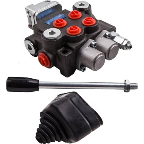 2 Spool Hydraulic Control Valve 11GPM , Double Acting Monoblock Cylinder Spool