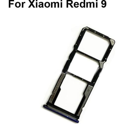 2PCS For Xiaomi Redmi 9 New Tested Good Sim Card Holder Tray Card Slot For Xiao mi Redmi9 Sim Card Holder Red mi9 Parts