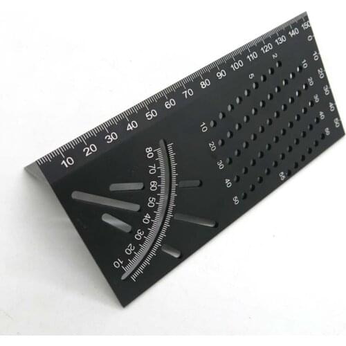 5 90 Degree Accurate Measuring Square Angle Ruler Woodworking Portable Accessories Aluminum Alloy Multifunctional Marking Gauge