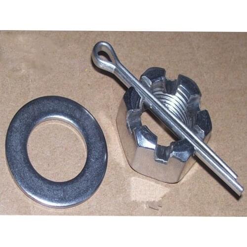 Free shipping propeller shaft nut + gasket + split pin for Yamaha outboard motor 90-115HP, for Suzuki 40-90 HP engines