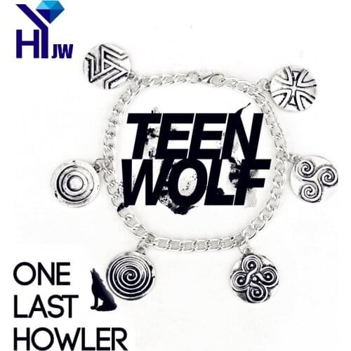 Movies Symbol Teen Wolf Mccall Symbol Charm Bracelets Chain Bracelets Wristlet Bangles Jewelry