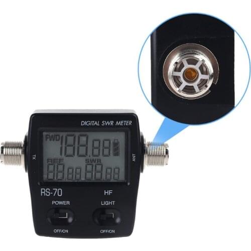 NISSEI RS-70 Digital SWR Power Meter Counter Micro USB-DC 5V Output 1.6-60MHz