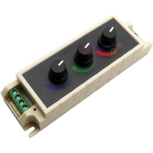 DC12-24V Adjustable Stepless Switch RGB Dimmer LED Strip Lights Tape Controller Three way switch for 2835 3528 5050 led light