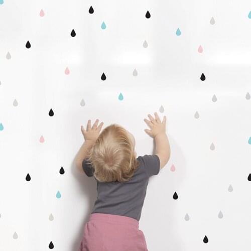 Baby Room Decorative Stickers Small raindrop Wall Sticker For Kids Room Children Wall Stickers Room Decoration Kid Bedroom Decal