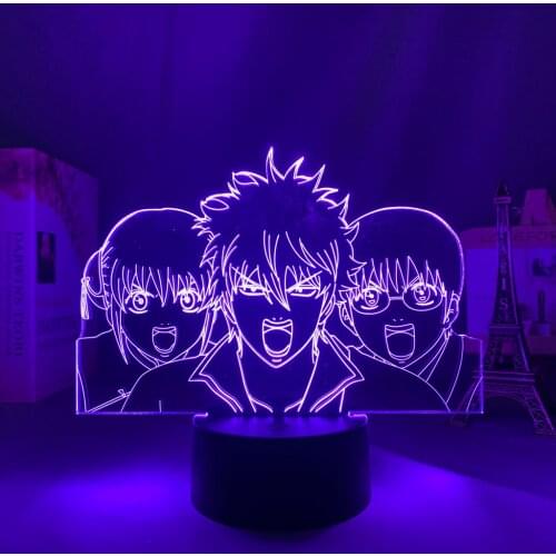 Led Lamp Anime Gintama for Room Decorative Light Fans Birthday Gift Color Changing Battery Powered Manga Led Night Light Gintama