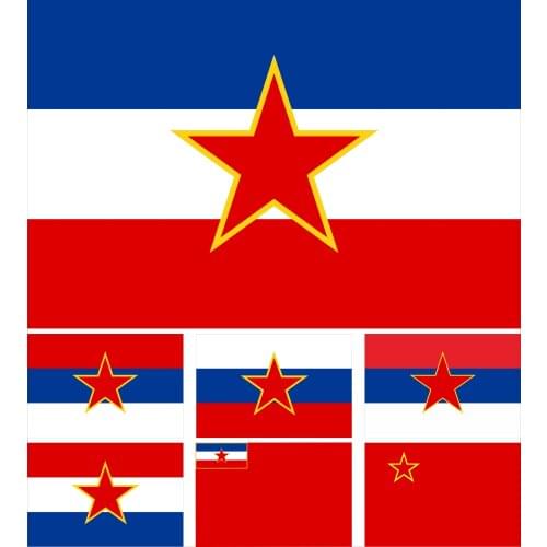 SFR of the former Yugoslavia and six participating countries flag3x5ft 90x150cm Flag of SR Slovenia and SR Croatia and SR Serbia