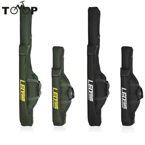 LEO 100cm/150cm Fishing Bags Portable Folding Fishing Rod Carrier Canvas Fishing Pole Tools Storage Bag Case Fishing Gear Tackle