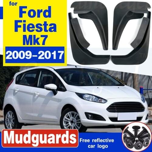 Molded Mud Flaps For Ford Fiesta Mk7 2009 - 2017 Mudflaps Splash Guards Mudguards 2010 2011 2012 2013 2014 2015 2016 Accessories
