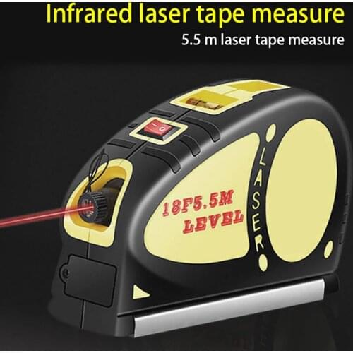 Multipurpose Laser Level Line Lasers Horizon Vertical Measure Tape Aligner Bubbles Ruler Measuring Diagnostic Tool