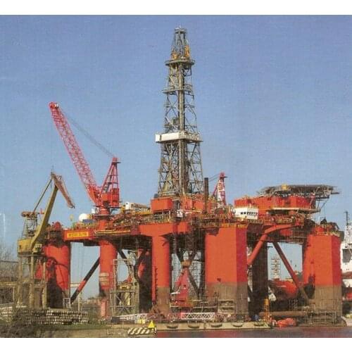 Norway Bredford Dolphin semi submersible oil drilling platform paper model kit