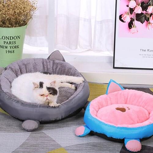 New Arrival Cat Warm Bed Velvet Comfortable Ear shape kennel For Puppy Lovely Soft Cat Cave House For Cat