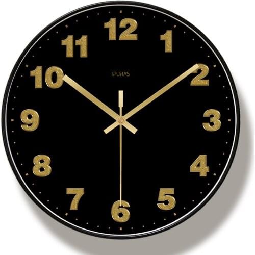 New Wall Clock Large Size Luxury Silent Movement Clocks Rounds Precise Sweep Wall Clocks Modern Design For Home Decoration