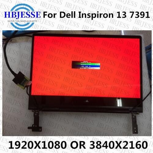 Original 13" FHD 1920*1080 or UHD 3840*2160 For Dell Inspiron 7391 2-in-1 LCD Touch Screen Replacement Full Assembly With Cover