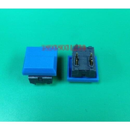 Original new 100% import original button switch 512 console PB86 no light control panel button switch 17*17 blue wide handle