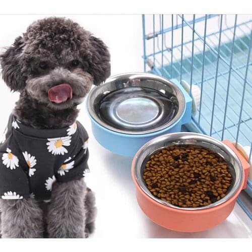 Pet Feeding Bowl Stainless Steel Hanging Bowl Fix In Pet Nest Cage Dog Bowl Pet Cat Food Water Feeding Pet Product