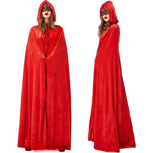 COLDKER Halloween Cloak Hooded cloak Cosplay Costume Fancy Adult Cape Party Costumes for Women Men
