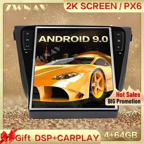 PX6 DSP Carplay Tesla screen 4+64 Android 9.0 Car Multimedia Player For Nissan X-TRAIL 2014-2016 GPS Radio Auto stereo head unit