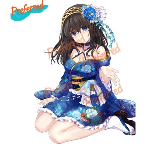 Sagisawa Fumika Interesting Anime Cute Girl Car Stickers Decal Anime Cute Car Accessories Decoration Pegatinas Para Coche