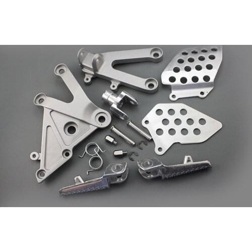 Silver Front Passenger Foot Peg Footrest&Bracket For Honda CBR600RR 2003-2006