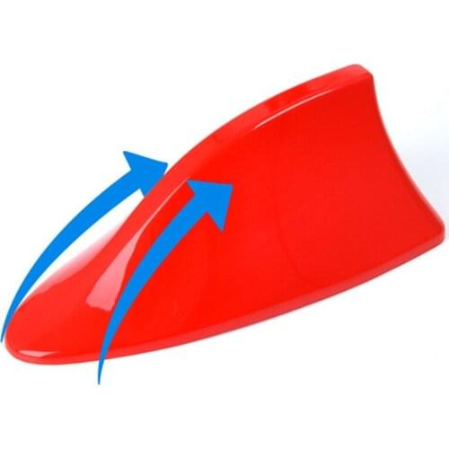 Universal Car Roof Shark Fin Decorative Aerial Antenna Cover Sticker Base Roof Carbon Fiber Style