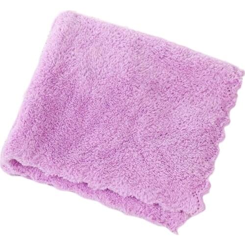 Thicker Kitchen Cleaning Cloth Absorbent Scouring Pad Rag Home Microfiber Towels Tableware Non-Stick Oil Cleaning Wipe Towel