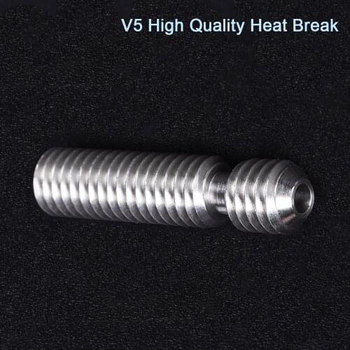 High Quality V5 Throat Heat Break Direct 1.75MM MK8 For V5 Extruder Hotend 3D PrinterParts J-head Feeding Tube All Metal Heater