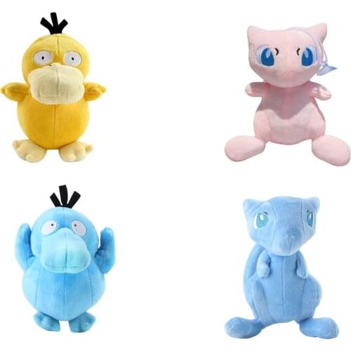 Japanese anima Pokemoned mew Psyduck Shiny and delicate kawaii plush toys Cute dolls stuffed Toys for children