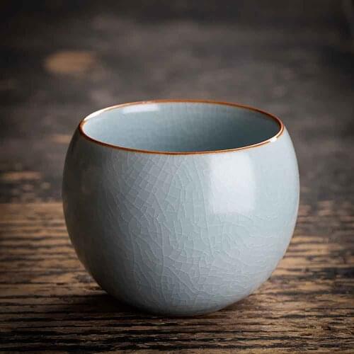 1Pc 2Pcs Ceramic Tea Cup Porcelain Teacups Vintage Chinese Master Kung Fu Water Cup 100ML 115ml 125ml Cuisine Drinking Tea Mug