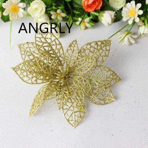 14cm Simulation Powder Decorated with Flowers Christmas Wreath Christmas Tree Decorations Wedding Decoration Flowers