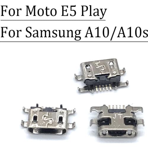 200PCS New Charging Connector Micro USB Jack Port Dock For Samsung Galaxy A10 A10S / For Moto E5 Play