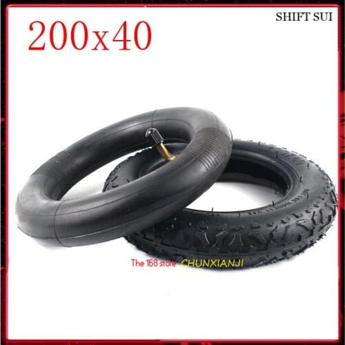 200X40 Folding Bicycle Tyre Rubber Tyre Scooter Car Motorcycle Accessories Babys Car 8 Inch Wheel Tire 200*40