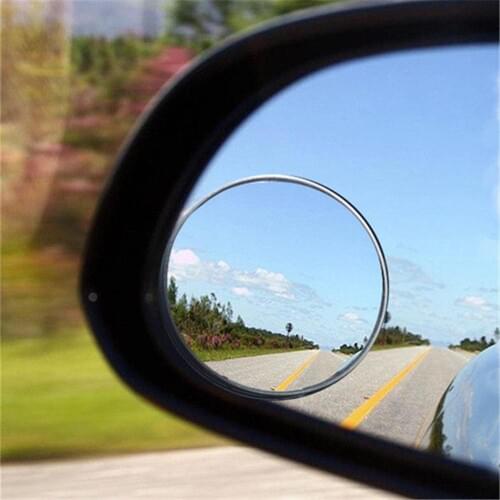 2X Wide Angle Car Styling Blind Spot Mirror Small Round Rear View Convex Mirror Universal Auto Rearview Parking Auxiliary Mirror