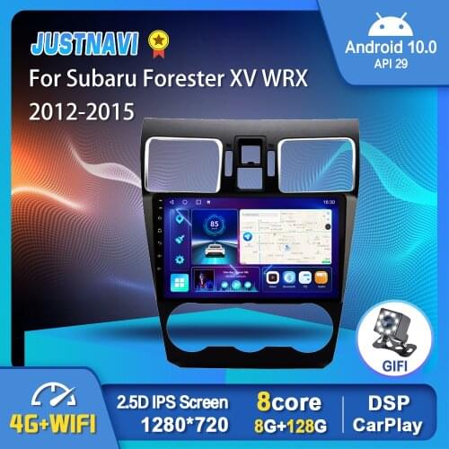 6G 128G Android 10.0 Car Radio Player For Subaru Forester XV WRX 2012-2015 GPS DSP Carplay OBD Multimedia Serero Auto 1280*720P