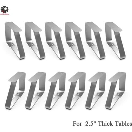 Large Tablecloth Clips Outdoor Table Cloth Clip Table Cover Clamps for 2.5inch Thick Tables Stainless Steel Table Holders Clips