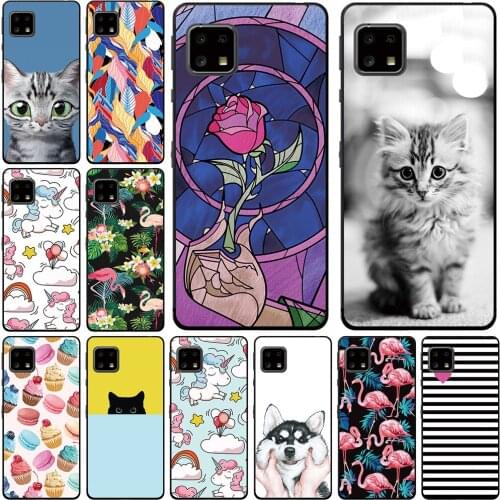 Phone Case For Sharp Aquos Sense 4 Basic Plus Lite 2020 Soft TPU Cover Color Luxury Popular Printing Mobile Fashion Bags