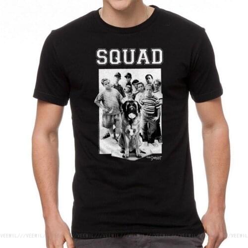 The Sandlot Squad Cast Black And White Graphic Mens Black T-Shirt Cotton Tee Shirt M Xl 2xl 82xl