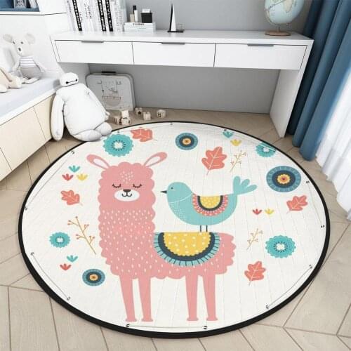 Baby Play Mats Kids Crawling Carpet Rug Round Soft Baby Bedding Blanket Cotton Game Pad Toys For Children Room Nursery Decor