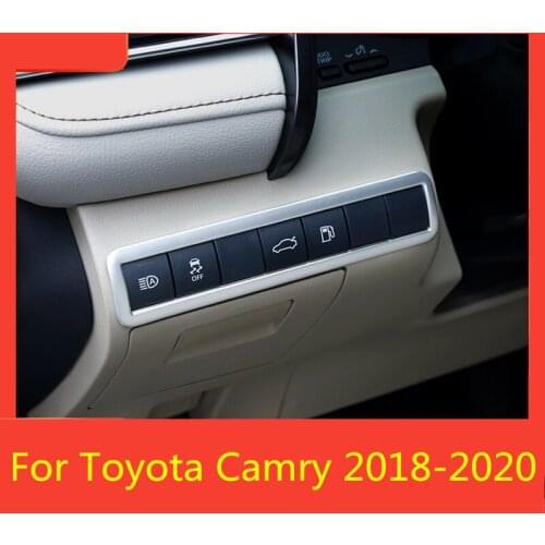 For Toyota Camry 8th Sedan 2018-2020 car styling Headlight adjustment sequins decorative frame decoration car Accessories