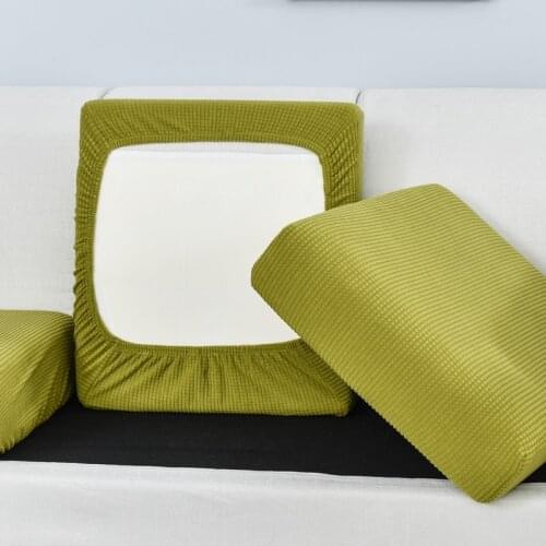 Polar Fleece Sofa Seat Cushion Cover Elastic Sofa Covers for Living Room Chaise Longue Backrest Pillow Protector
