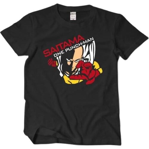 High-Q Unisex One punch man pure cotton T-Shirt Tee hiphop One punch man lovers saitama Harajuku loose T-Shirt TShirt Tee
