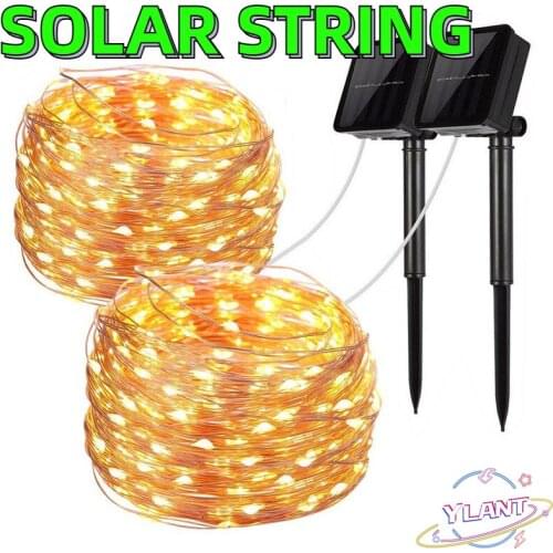 Solar String Fairy Lights 10m 100LED / 5M 50 LED Waterproof Outdoor Garland Solar Power Lamp Christmas For Garden Decoration