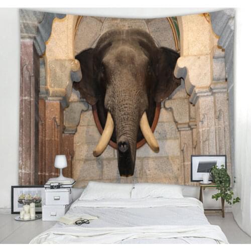 Indian elephant wall decoration tapestry elephant trunk tapestry mandala wall decoration tapestry sofa wall tapestry
